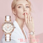 Simple Elegant Diamond Waterproof Girl's Quartz Watch