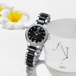 Women Fashion Watch Quartz Wrist Watch for Women Ladies Elegant Ceramic Strap Watch