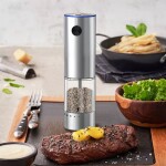 Electric Salt and Pepper Grinder Set